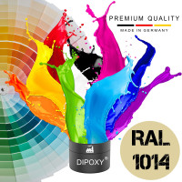 Dipoxy-PMI-RAL 1014 ELFENBEIN Extrem hoch konzentrierte Basis Pigment Farbpaste Farbmittel für Epoxidharz, Polyesterharz, Polyurethan Systeme, Beton, Lacke, Flüssigfarbe Kunstharz Schmuck