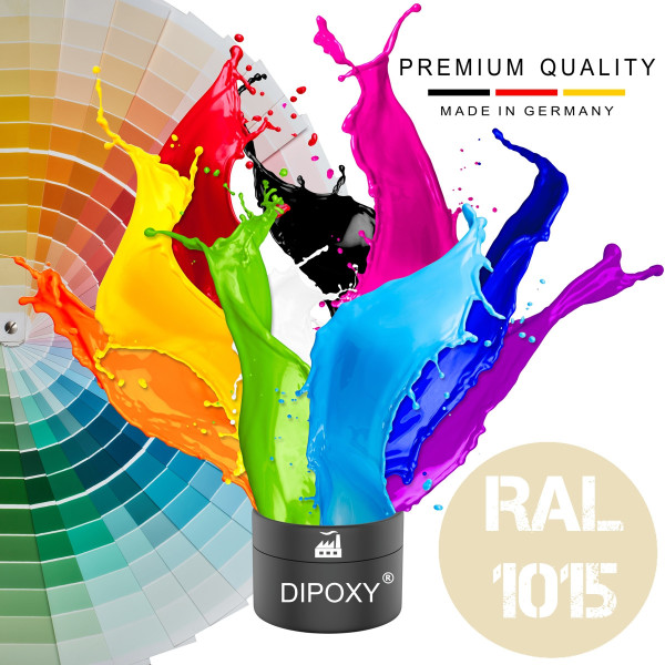 25g Dipoxy-PMI-RAL 1015 HELLELFENBEIN Extrem hoch konzentrierte Basis Pigment Farbpaste Farbmittel f&uuml;r Epoxidharz, Polyesterharz, Polyurethan Systeme, Beton, Lacke, Fl&uuml;ssigfarbe Kunstharz Schmuck